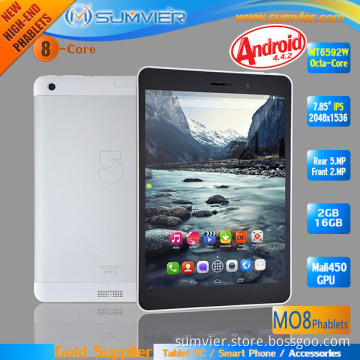 Latest 7.85inch Mt6592W Octa Core 2048*1536 Smart Android Tablet (MO8)
